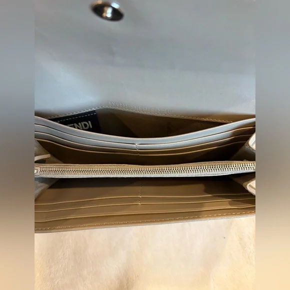 Fendi Taupe Leather Wallet - Picture 11 of 12